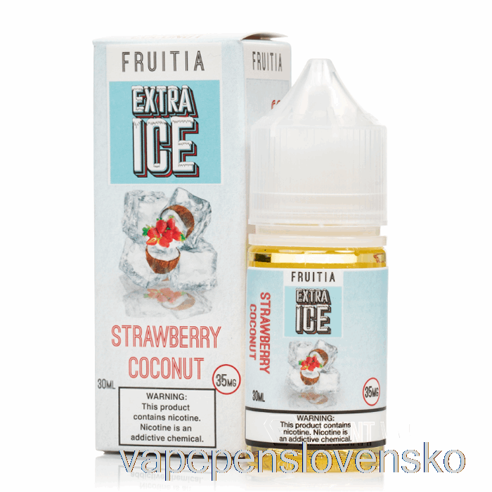 Jahoda Kokos - Extra ľad - Fruitia Soli - 30ml 35mg Vape Slovensko